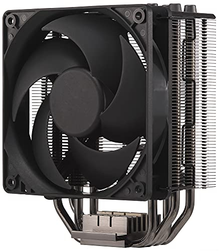 Cooler Master Hyper 212 Black Edition - Silencioso, Elegante y Preciso, 4 Tubos de Calor Contacto Directo Continuo con Aletas, Ventilador Silencio FP120
