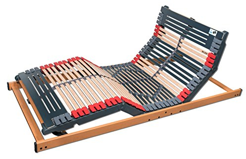 FMP Matratzenmanufaktur 7 Zonen Lattenrost Rhodos EcoMove EL - Kopf- und Fußteil elektrisch verstellbar (90 x 210 cm)