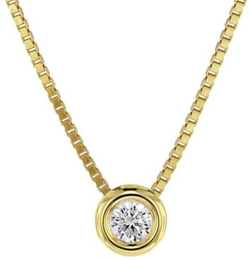 trendor Zirkonia-Anhänger und Venezianer Kette Gold 333 für Damen 08946-45 45 cm