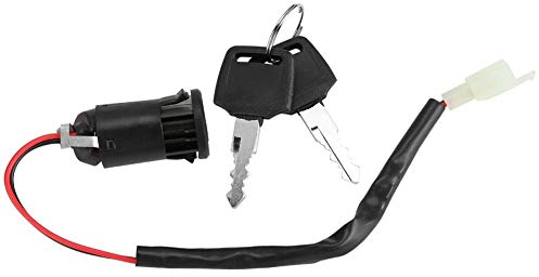 Keenso 2 pezzi Blocco accensione e set chiavi per scooter elettrico per bici triciclo