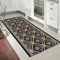 Korridor Teppich- Retro Flur Läufer Teppich, Breite 60cm / 80cm / 110cm / 120cm erhältlich, rutschfest, Länge Anpassbare (Size : 120×500cm)