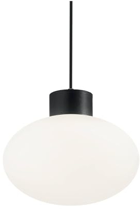 Ideal Lux CLIO - Badezimmer Globe Pendelleuchte Schwarz IP44, E27