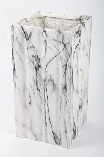 point home Pot de fleurs aspect marbre gris/blanc 52 cm