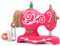 leizhan 32GB USB Stick Silikon Nähmaschine Cartoon 2.0 Flash-Memory Stick Pen Drive Laptop Computer PC Windows - Rosa