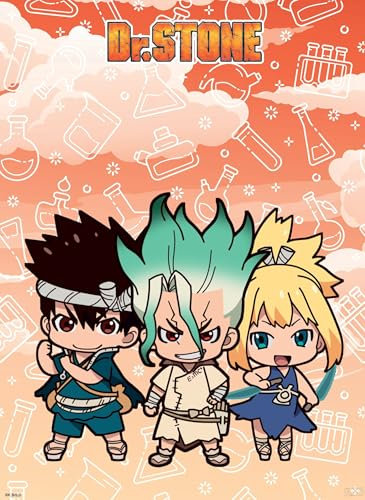 DR STONE - Poster Senku, Kohaku, & Chrome (52x38)