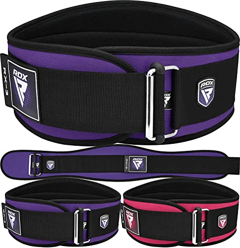 RDX 6.5” Gewichthebergürtel, Auto-Lock Trainingsgürtel, Krafttraining Powerlifting Fitness Bodybuilding Gürtel, Gewichtheben Gepolstert Gym Weight Lifting Belt, Damen Kreuzheben Wokout