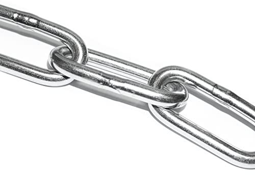 Edelstahlkette Kette Kettenglieder Absperrkette Langgliederkette - 1 Meter 2 mm Rundstahlkette Langgliedrig Meterware rostfrei für Boxsack Hängesessel Verlängerung aus Edelstahl V4A von PRIOstahl