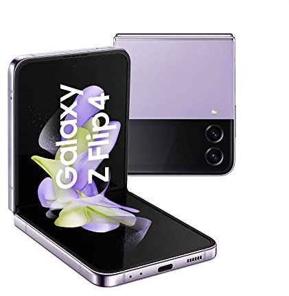 Samsung Galaxy Z Flip4, Téléphone Portable 5G, Carte SIM non incluse, Android, Smartphone Pliable, 256 Go, Lavande, Extension garantie 12 mois offerte [Exclusivité Amazon] - Version FR