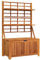 vidaXL Truhe mit Rankgitter Aufbewahrungsbox Auflagenbox Gartenbox Blumenregal Rankhilfe Gartentruhe Gartenmöbel 99x50x160cm Massivholz Akazie