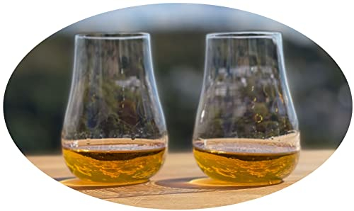 Topkapi elite 250.780 - Whisky Nosing Glas Blue River I 2 Stück XL Whisky Gläser I 33 cl (330 ml) I Bleifreies Kristallglas I Exzellent für Single Malt Whisky