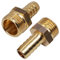 SKIR'CO Lot de 2 raccords cannelés en laiton mâle 1/2 x 12 mm - Adaptateur de tuyau cannelé - Connecteur de tuyau - Filetage BSP