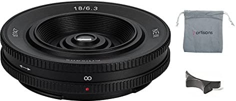 7artisans Objectif 18 mm F6.3 II APS-C - Mise au point manuelle - Objectif pancake standard pour appareil photo Nikon Z Mount Z6 Z7 Z6II Z7II Zfc