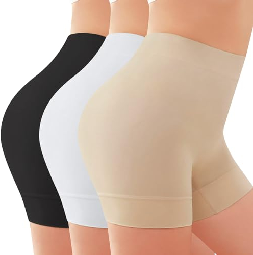 Justay Sowarm Radlerhose Damen Kurz für Shorts Anti Scheuern Nahtlose Boxershorts Unterwäsche Weich Elastisch Leggings Hose Unterhosen Kleid Knielang Unter Sicherheitshosen Shapewear Sommer