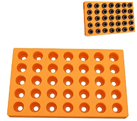 Router Bit Storage Tray Holder 24mm 60 Holes /33mm 35 Holes/Multi Holes PVC ER25 ER32 C32 Rack Router Bit Storage Case Router Bit Storage Tray