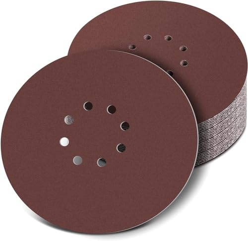Disque Poncage 225 mm, 30 Pièces Disque Abrasif pour ponceuses à long cou, Ponceuses à plâtre(40 Grain)