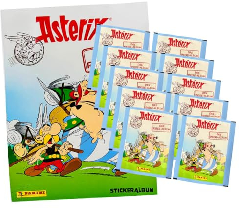 Panini Asterix Sticker - Reisealbum Sammelsticker (2023) - 1 Album + 10 Tüten