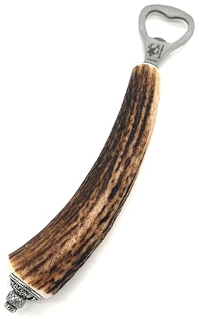 Almbock | Flaschenöffner | Hirschhorn Flaschenöffner (100% Solingen Stahl) | Flaschenöffner | Flaschendeckelheber