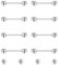 Gojewen 8er Zungenpiercing Brustwarzenpiercing und 4er Ersatzkugel Chirurgenstahl Silber Piercing Zunge Brustwarze Barbell 12mm
