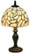 FUMAT Lampe Tiffany Vintage en Vitrail - Décorative, de Bureau, Chevet, Lecture et Table - Pour Chambre et Salon - Avec Ampoule E27