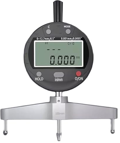 JYSWDZ Digitales Radius-Messgerät, elektronisches Radius-Messgerät innen und außen, mit Messbacken von 10 mm/20 mm/30 mm/60 mm/100 mm, hohe Genauigkeit, für mechanische Teile, Holzformen