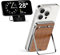 Anyzoo Magnetische Powerbank, Kompatibel mit Magsafe Powerbank 5000mAh, 20W Schnellladung Wireless Power Bank mit Kartenfach aus Leder für iPhone 16/15/14/13/12/Pro/Plus/Pro Max Series