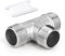 ERGAOBOY 1 pezzi in acciaio inox 304 1 BSP maschio a forma di T a 3 vie per acqua/olio/gas