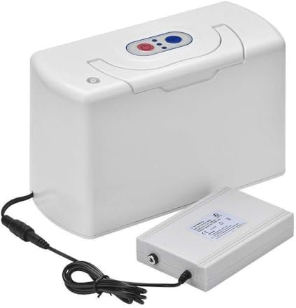 Kadxyan Concentratore di Ossigeno Portatile, Generatore di Ossigeno Portatile da 1 L/min, Dispositivo di Ossigeno con Batteria Ricaricabile Rimovibile, per Uso Domestico E in Viaggio
