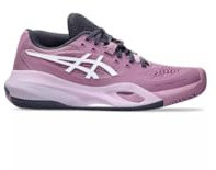 ASICS Damen Gel-Resolution X Clay Sneaker, UBE/Weiss, 37 EU