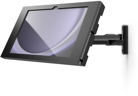 Compulocks Galaxy Tab A9+ Wall Mount Enclosure – Secure Swing Arm Mount for Tablet – Apex Enclosure – Commercial Display Wall Stand for Office, Bussines Events - Black