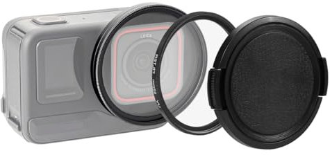 CERFFOOL 52mm Filter Adapter with UV Filter for Insta360 Ace Pro Lens Cover for Action Camera Connector Accessory