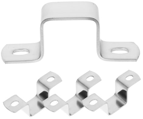 Hemobllo Stainless Steel Square Tube Clamp 1x1 Inch Pipe Clamp Jaws u Bracket for Pipe Mounting