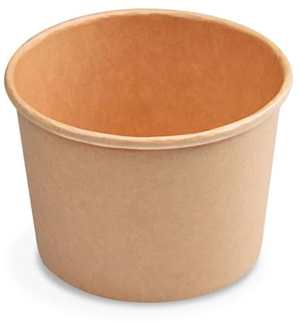 VEPATIM 50 Eisbecher aus Kraftpapier braun Ø90mm 250 ml