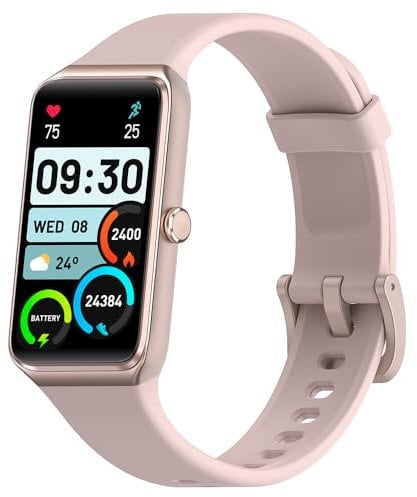 Orologio Smartwatch Donna Uomo, 1,47ββ Display Fitness Tracker, Smartwatch Pressione Sanguigna, Contapassi Polso Monitoraggio Della Frequenza Cardiaca, Smart Band Compatibile con Android e iOS (rosa)