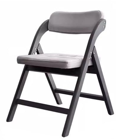 Gepolsterter grauer Armlehnstuhl für Küche, Büro, Schlafzimmer, einfache Lagerung, bequemer Gästeempfangsstuhl