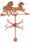 DUJAE Garten-Windfahne, Pferde-Wetterfahne for Dachmontage, Tier-Wetterfahne aus Metall, Windrichtungsanzeiger, Kupfer-Windfahnen-Schilder for den Hof des Bauernhofs