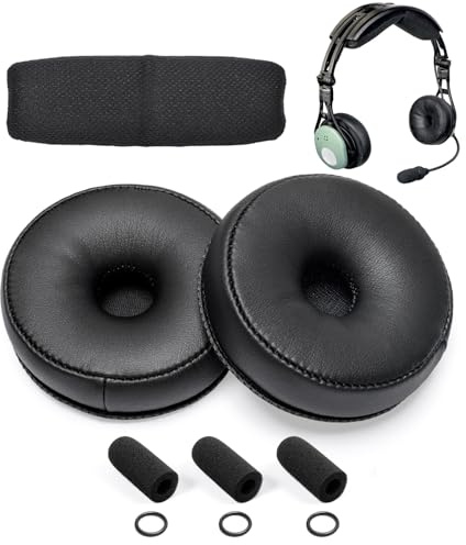 Voarmaks Refresh Kit für DC PRO Serie – kompatibel mit David Clark DC Pro X, DC Pro X2 Aviation Headsets inkl. Ohrdichtungen, 3 Mikrofonabdeckungen, weiches Stoff-Kopfpolster
