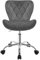 EUGAD Homeoffice Stuhl, Bürostuhl ergonomisch, Schreibtischstuhl höhenverstellbar 360° drehbar, Schminktisch Stuhl Samt, Drehstuhl mit Rollen, 150 kg, Dunkelgrau, 0176BGY