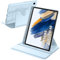 A-BEAUTY Funda Giratoria Compatible con Samsung Galaxy Tab A8 10.5 Pulgadas (SM-X200/X205/X207) con Soporte S Pen, Rotación de 360° Respaldo Clara, Auto-Sueño/Estela, Azul Claro