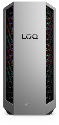 Lenovo LOQ Tower 26ADR10 Gaming Desktop | NVIDIA GeForce RTX 50 | AMD Ryzen 7-8745HX | 32RAM | 1TB | WiFi 7 | Windows 11 | 26L | 11.5kg | Luna Grigio Eclipse Black | 3 mesi GamePass