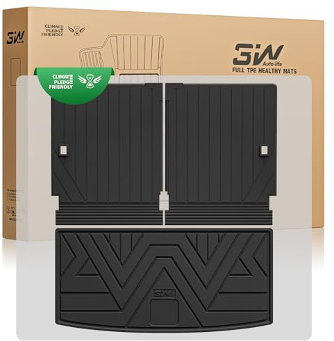 3W 4 STK. Kofferraumwanne für Skoda Kodiaq Mk2 7-Sitzer 2024-2026 | Inkl. Rückenlehnenmatten, TPE Thorex™ Allwetter, 3D Maßgeschneiderte Passform, Hundefreundlich Auto Zubehör, Wasserdicht