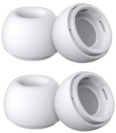 4 Pcs Ersatz-Ohrstöpsel für Airpods Pro 3 (2025) aufsätze mit Loch zur Geräuschreduzierung Silikon-Ohrstöpsel für Airpods Pro 3 (2025) case (M)