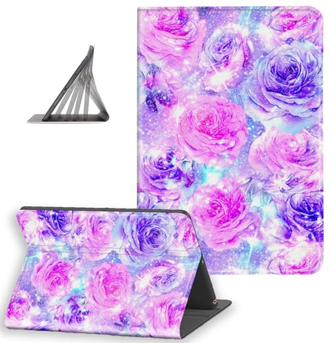 DISUOFEART for Kindle Paperwhite 10th Generation(2019 Release) Case, Slim Lightweight Stand Cover with Auto Sleep/Wake, Glittery and Shiny Roses