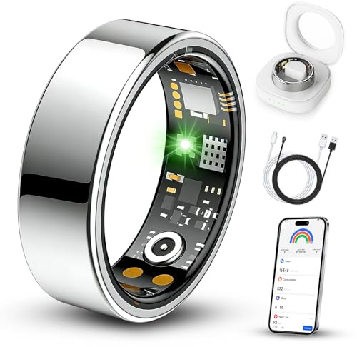 Benio Gen4 Smart Ring,2026 Upgraded,Smart Health Ring for Women Men Fitness Tracker with Heart Rate,Blood Oxygen,Sleep Monitoring,Step Counting,No Subscription,Sliver 10