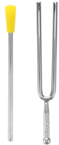 TEMPNAP Standard Pitch Tuning Fork 440hz Metal Music Tuning Fork with Striker for Piano and Violin Educational Tool Versatile Use for Practice and Music Teaching