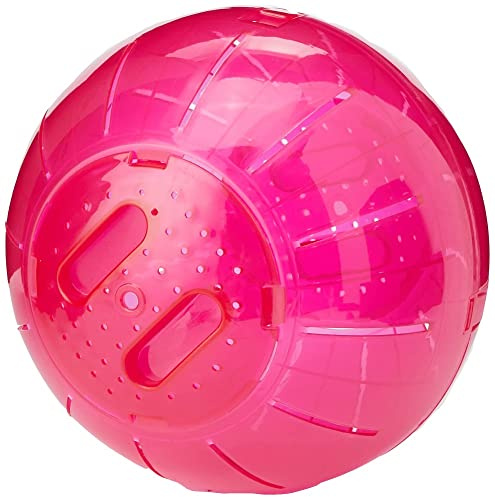 Walter Harrison's Small Animal Exercise Ball, Pink, 18 cm Medium | Encourages Active Play, Easy to Clean, Durable Plastic, Ideal for Hamsters & Gerbils