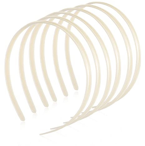 Lot de 12 -têtes blanc Sans dents En plastique Accessoires pour le bricolage femme fille blanc