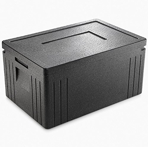 Chabrias Ltd EPP Economic Food Delivery Insulated Thermal Box Food Take Away Catering Box 45 Litres, Stores 1 x 1/1 GN Pan 200 mm Deep, Maintains Hot and Cold Temperatures for 4+ Hours, -40°C to 120°C