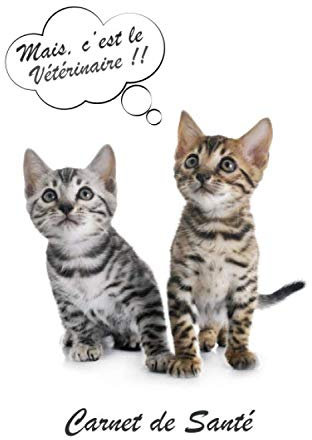 Mais, c'est le vétérinaire !! Carnet de Santé: Carnet de santé pour consultation vétérinaire | Taille idéale : 120 pages | Suivi médical pour votre chat, chaton ou animal de compagnie | Dossier Félin