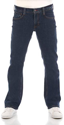 Mustang Oregon Jean pour Homme Coupe Bootcut Denim Stretch Coton Bleu Noir W30 W31 W32 W33 W34 W36 W38 W40 - Bleu - W34