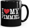 MoonWorks® Kaffee-Tasse Spruch I love my Penis/Pimmel Boobs I love your Boobs/Penis Bürotasse lustige ironische Kaffeebecher I love my Pimmel schwarz unisize